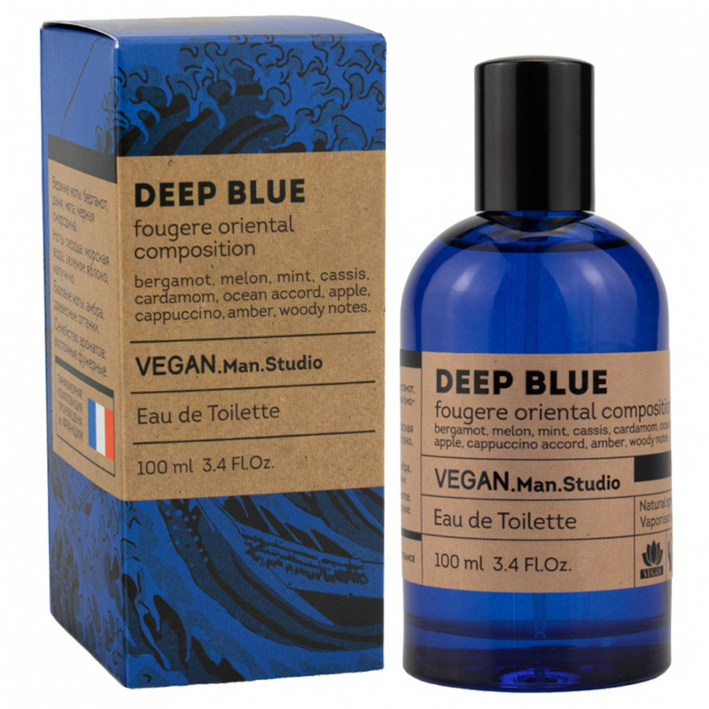 Туалетная вода мужская Deep Blue 100мл от VEGAN.Man.Studio + 1
