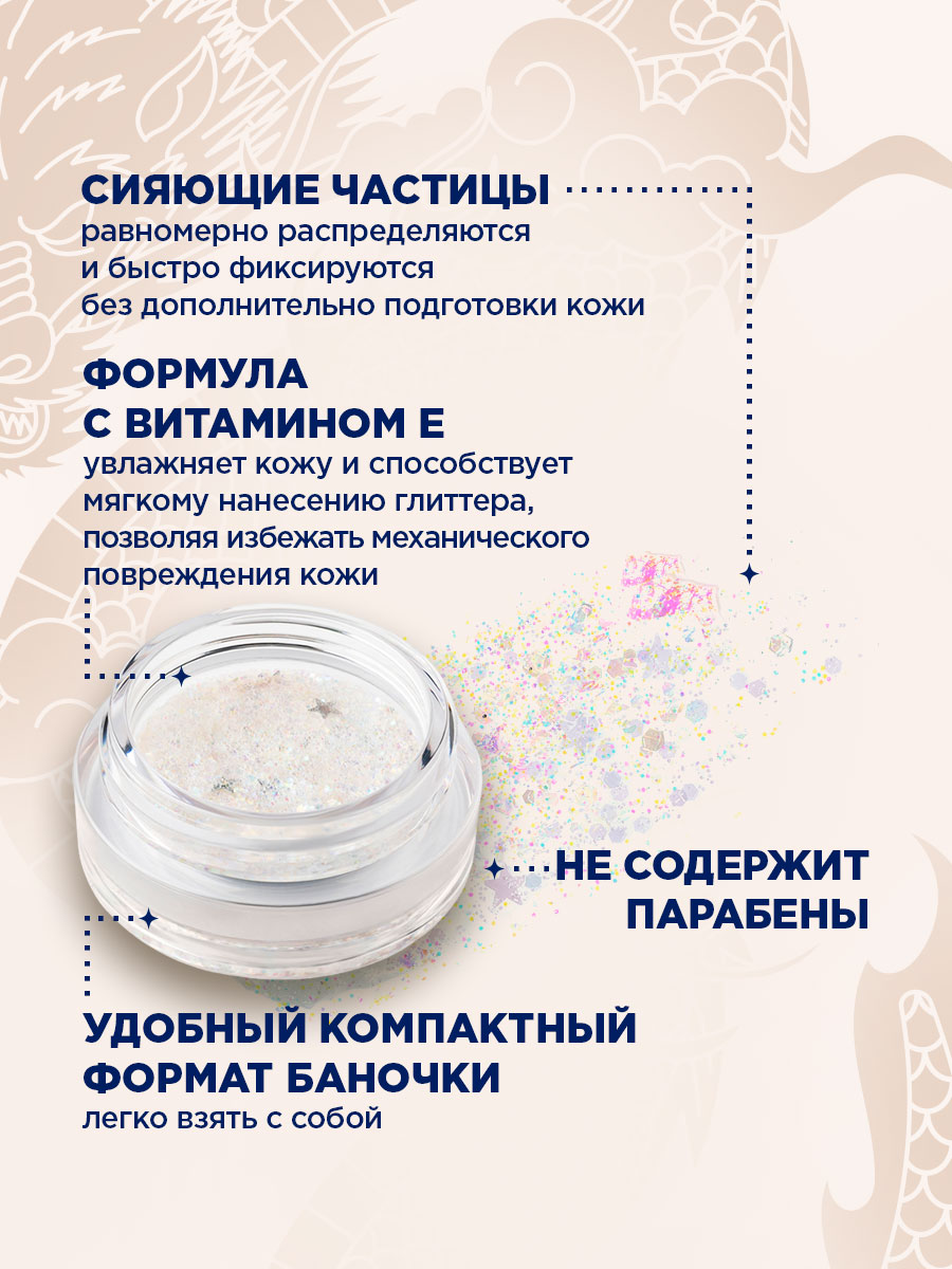 Глиттер для лица и тела Sparkle Bang, тон 131 многоцветный от SHU + 8