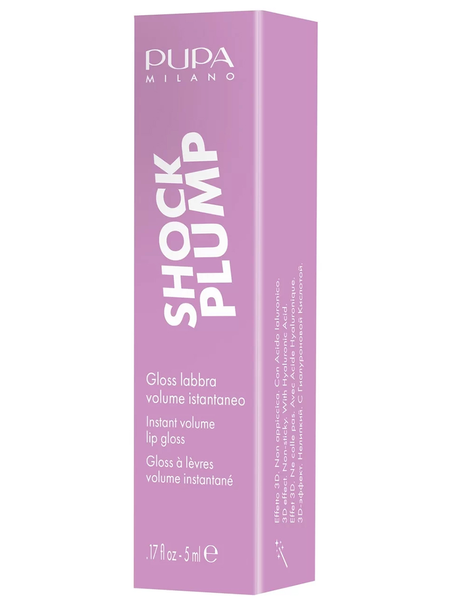 Блеск-плампер для губ Shock Plump, тон 003 scandal nude от Pupa + 2