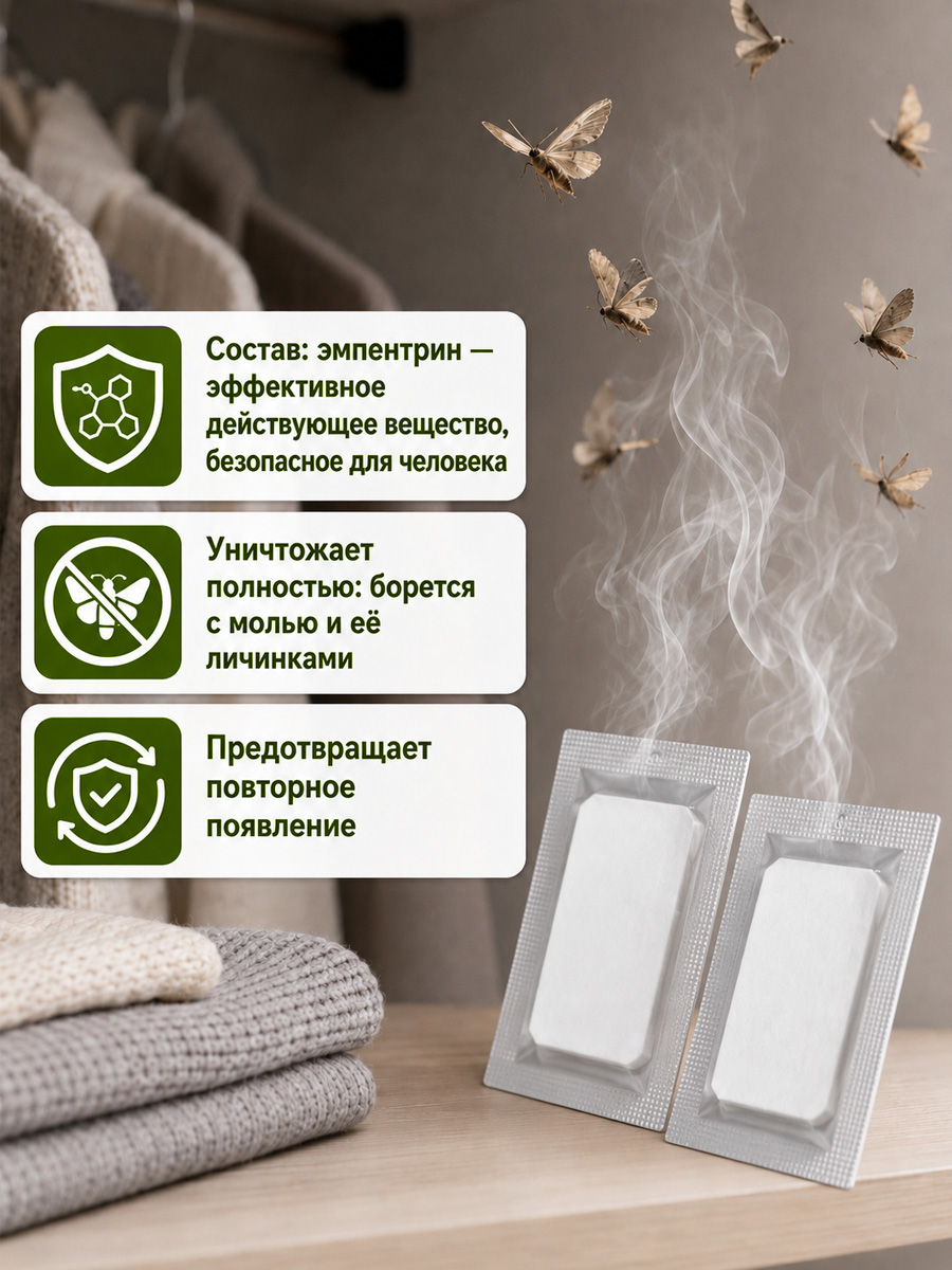 Антимоль крючок Хвоя  от Домовой Прошка + 3