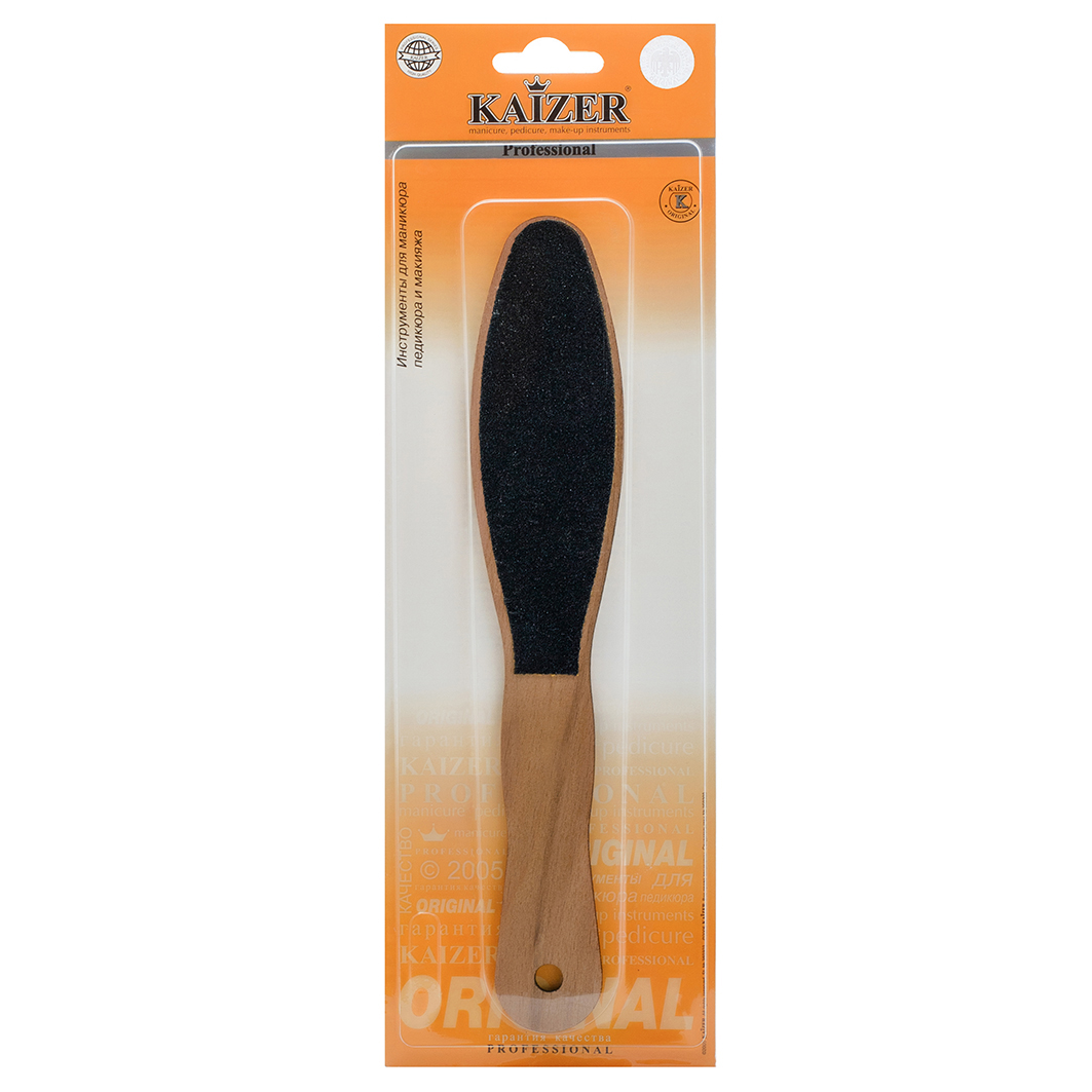 Терка педикюрная из натурального бука 24см от Kaizer + 3