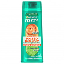 Fructis Шампунь укрепляющий Рост во всю силу Красный апельсин для тонких волос, склонных к выпадению 400мл