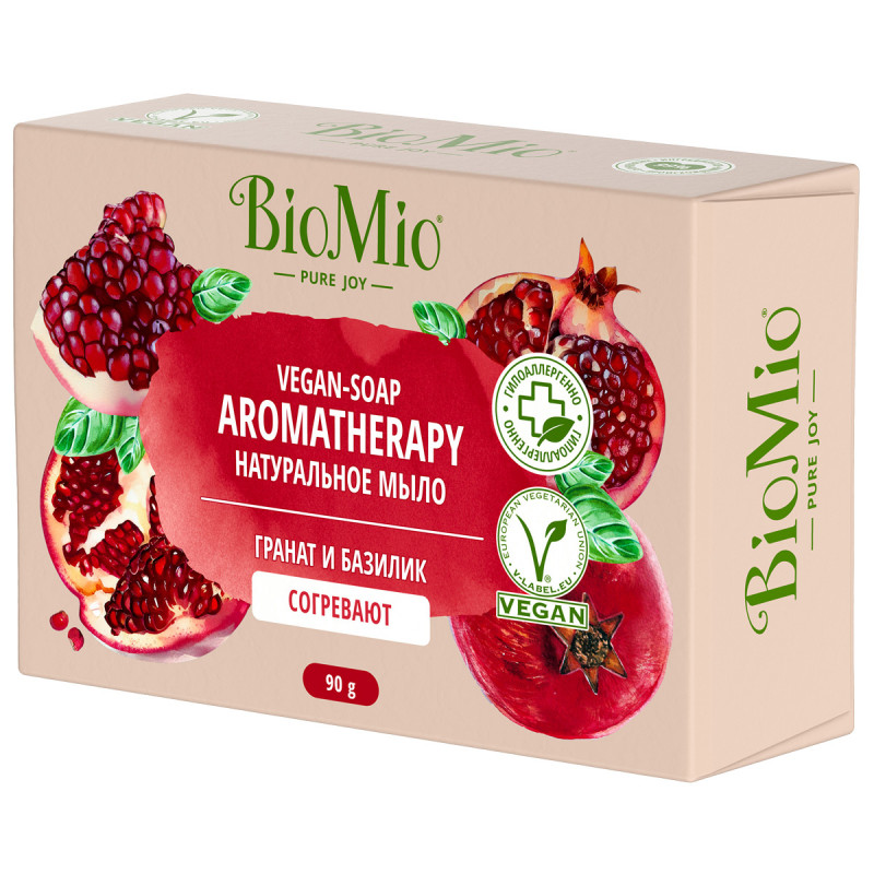 Bio-Soap Туалетное мыло Гранат и базилик 90г от BioMio + 1