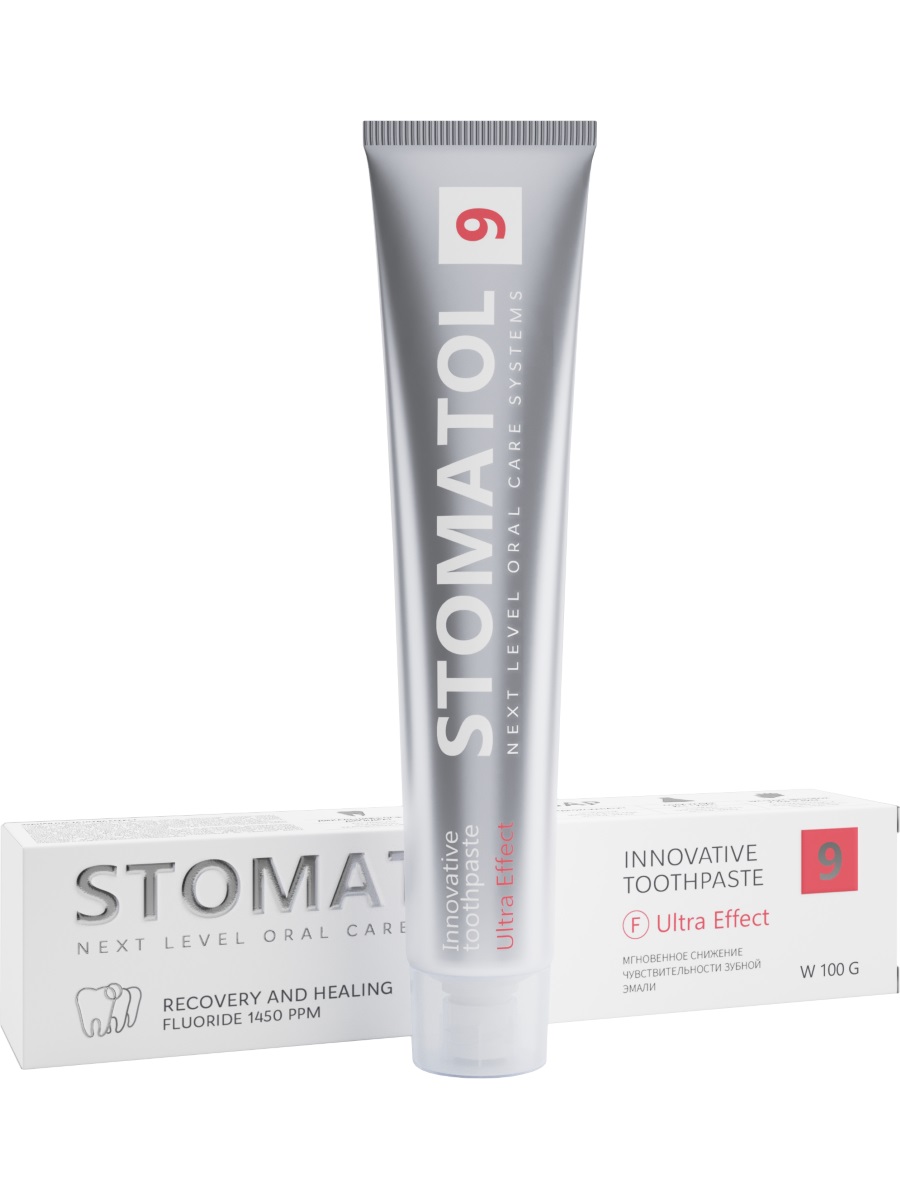 Зубная паста для мгновенного снятия чувствительности 9 Ultra Effect 100г от Stomatol + 2
