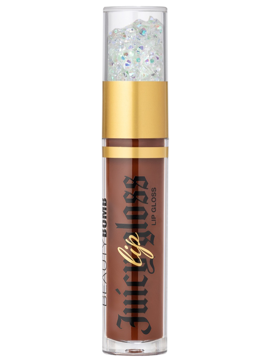 Блеск для губ Juicy, тон 14 Moccachino от Beauty Bomb + 3