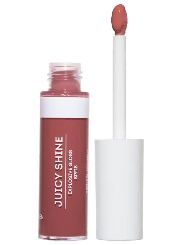 Блеск для губ сияющий Juicy Shine SPF15, тон 04 нюд от Seventeen + 1