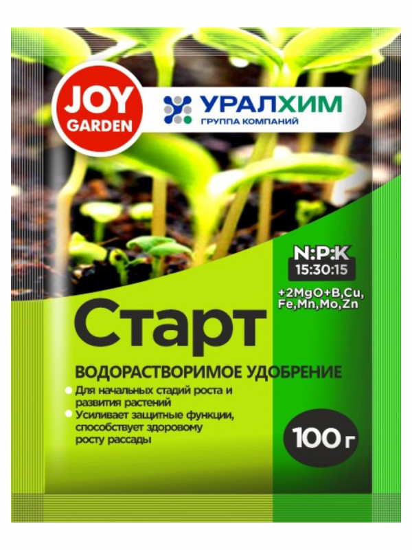Водорастворимое удобрение Старт 100г  от Joy + 1