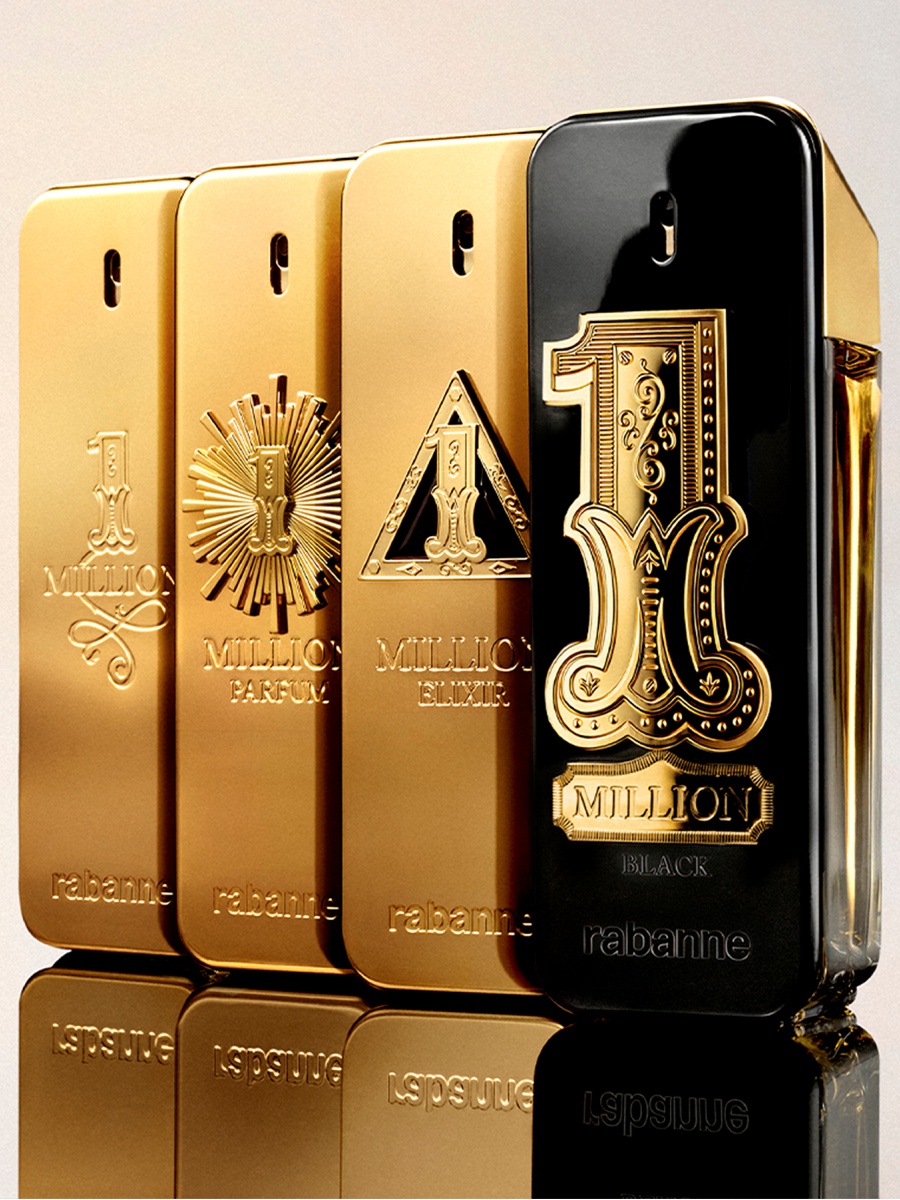 1 Million Black Парфюмерная вода мужская 100мл от rabanne + 4
