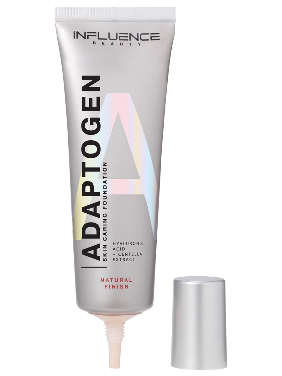 Тональная основа ухаживающая Adaptogen, тон 02 light / светлый от Influence Beauty + 3