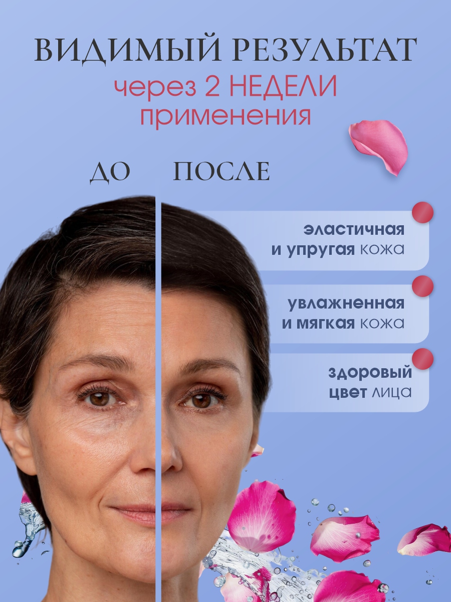 Антивозрастной Крем для лица Q10 50мл от Rose of Bulgaria + 6