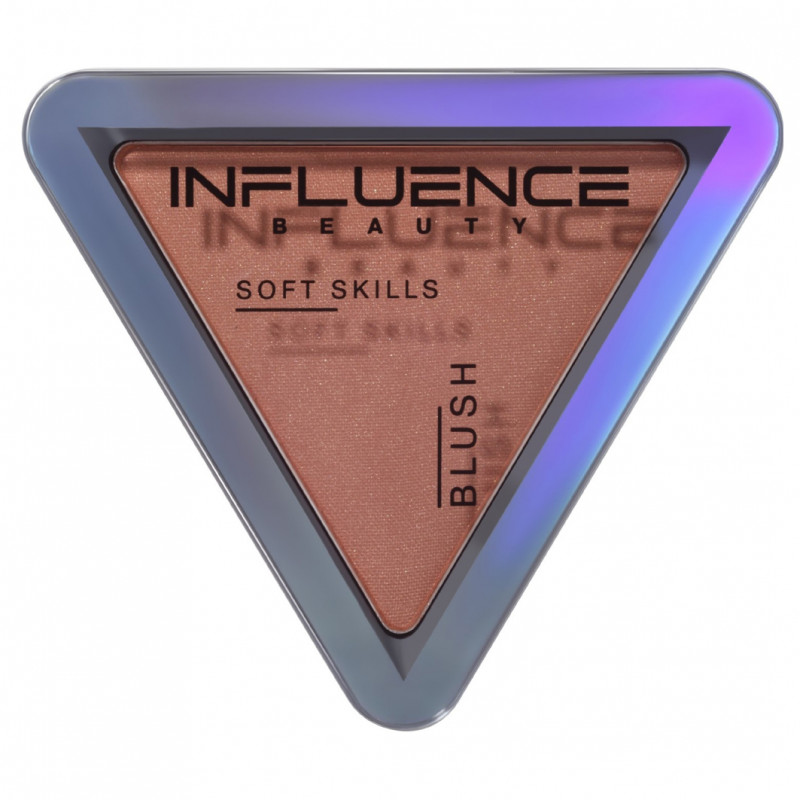 Румяна компактные Soft Skills, тон 02 персиковый с сиянием от Influence Beauty + 1