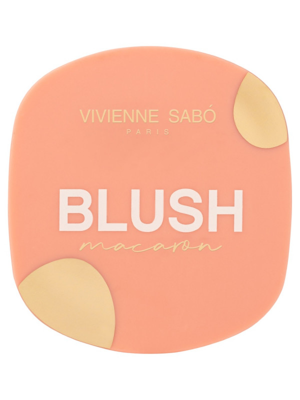 Матовые Румяна для лица Macaron, тон 01 персиковый от Vivienne Sabo + 1