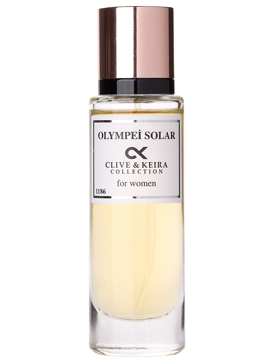 Парфюмерная вода женская №1186 Olympei Solar 30мл от Clive&Keira + 3