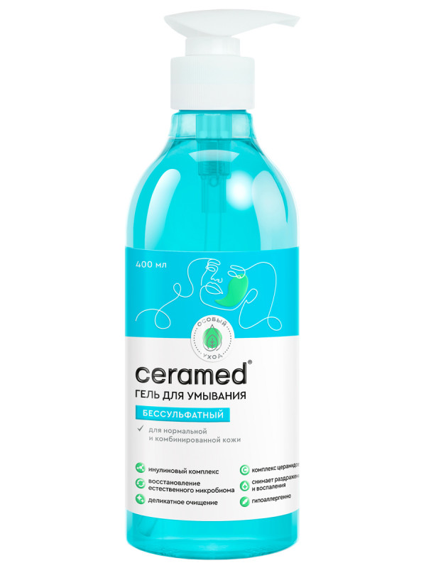 Гель для умывания Бессульфатный 400мл от Ceramed + 1