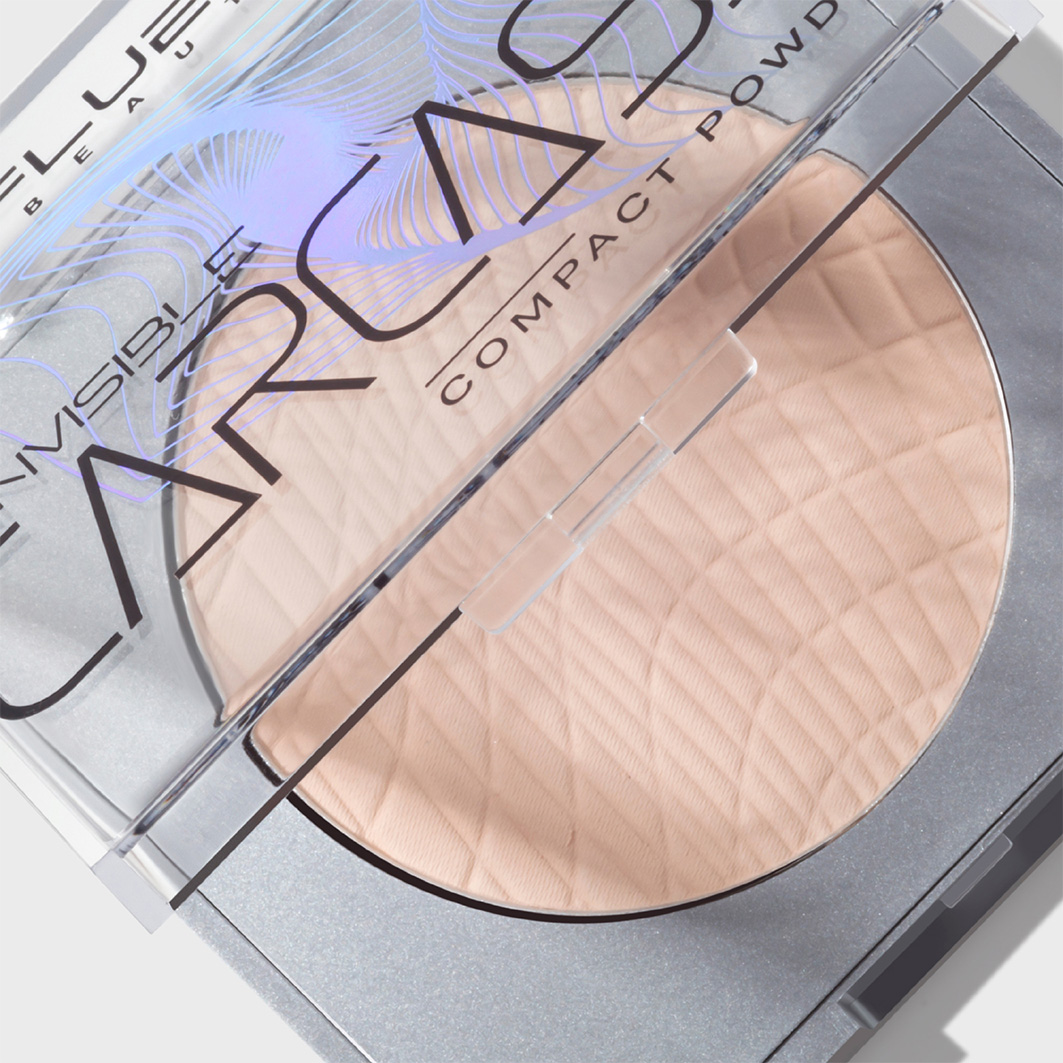 Пудра компактная Skinvisible Carcass, тон 02 светло-бежевый от Influence Beauty + 3