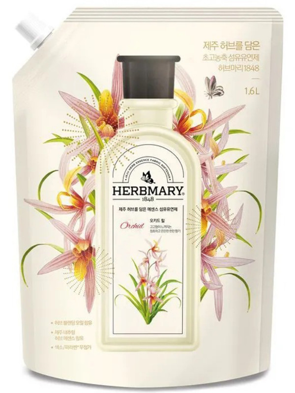 Кондиционер для белья Орхидея 1,6л запасной блок от Herbmary + 1