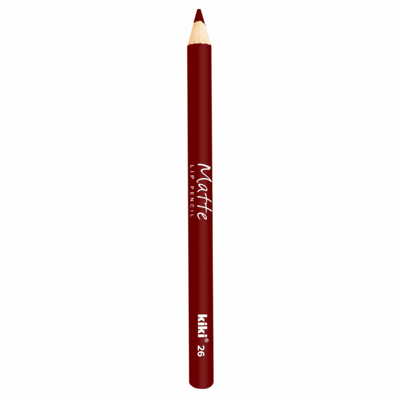 Карандаш для губ Matte, тон 26 бордовый от Kiki + 1