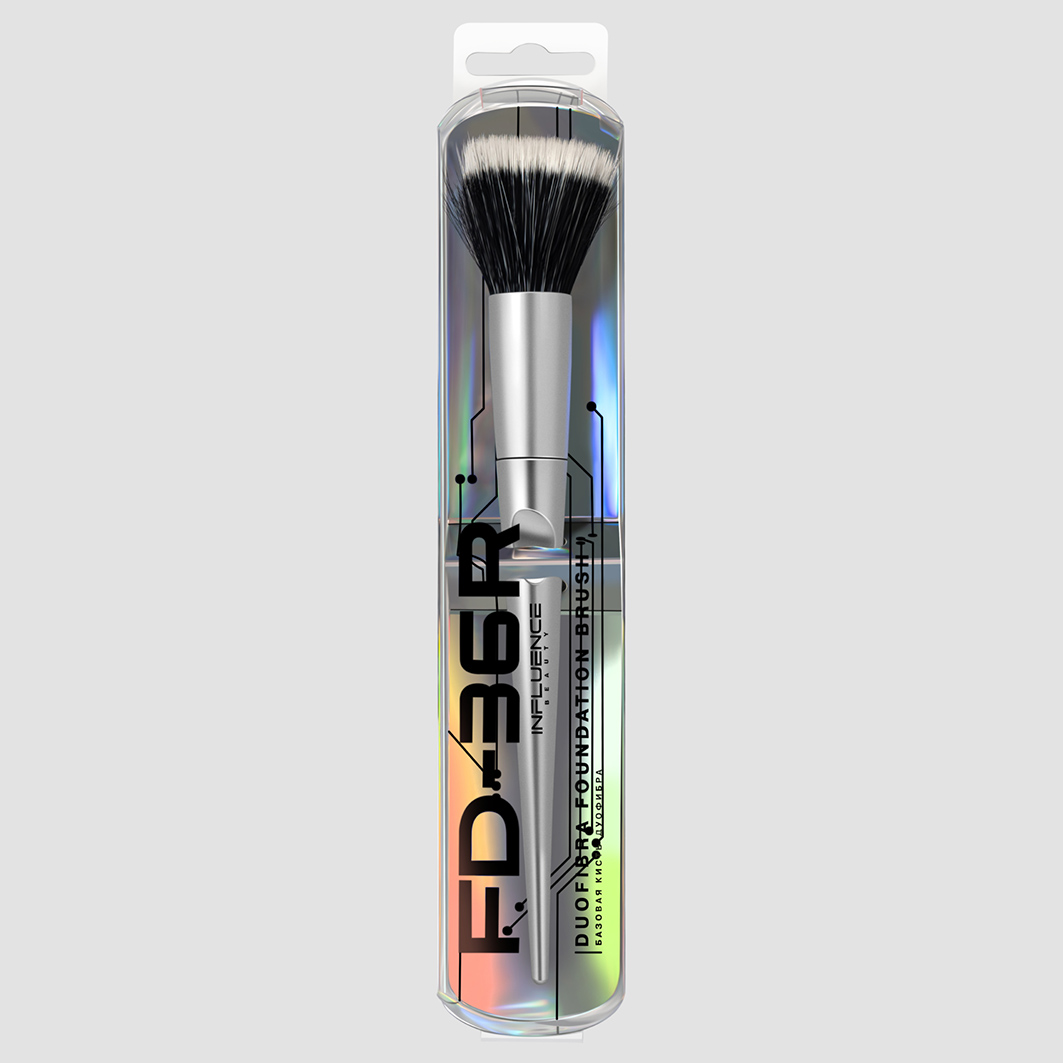 Базовая кисть-дуофибра FD-36R от Influence Beauty + 4
