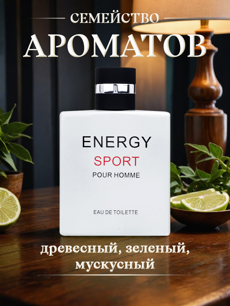 Туалетная вода мужская Energy Sport 100мл от Новая заря + 6