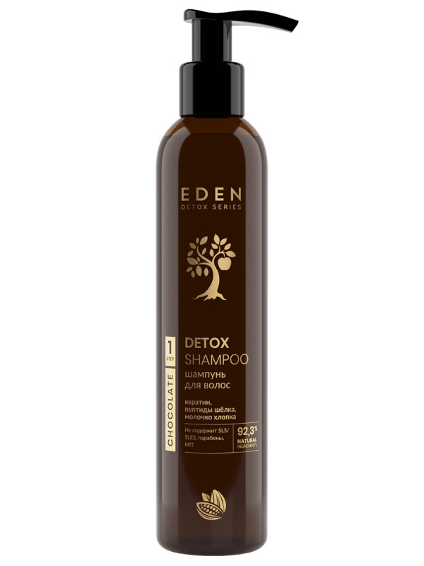 Detox Шампунь для волос Chocolate 350мл  от EDEN + 1