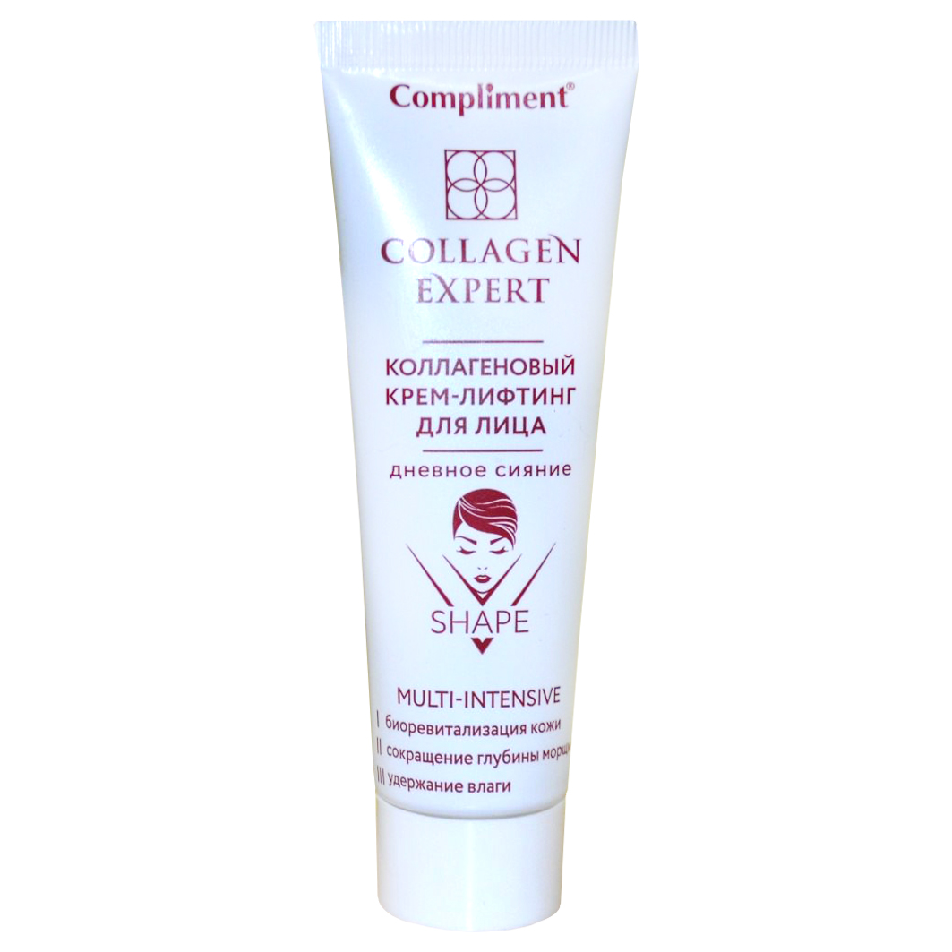 Collagen Expert Коллагеновый Крем-лифтинг для лица Дневное сияние 50мл от Compliment + 2