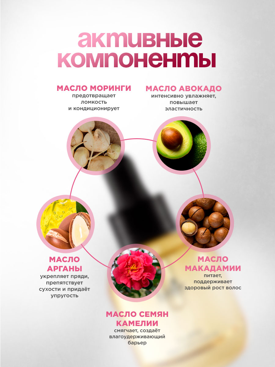 Масло для волос Osmanthus фруктово-цветочный аромат 30мл от La'dor + 4