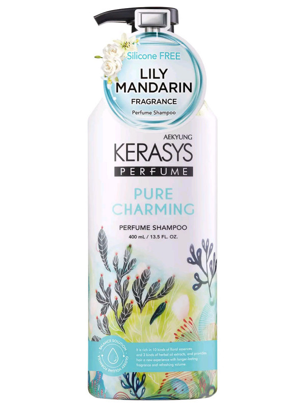 Шампунь для волос парфюмированный Pure Charming 400мл от Kerasys + 1