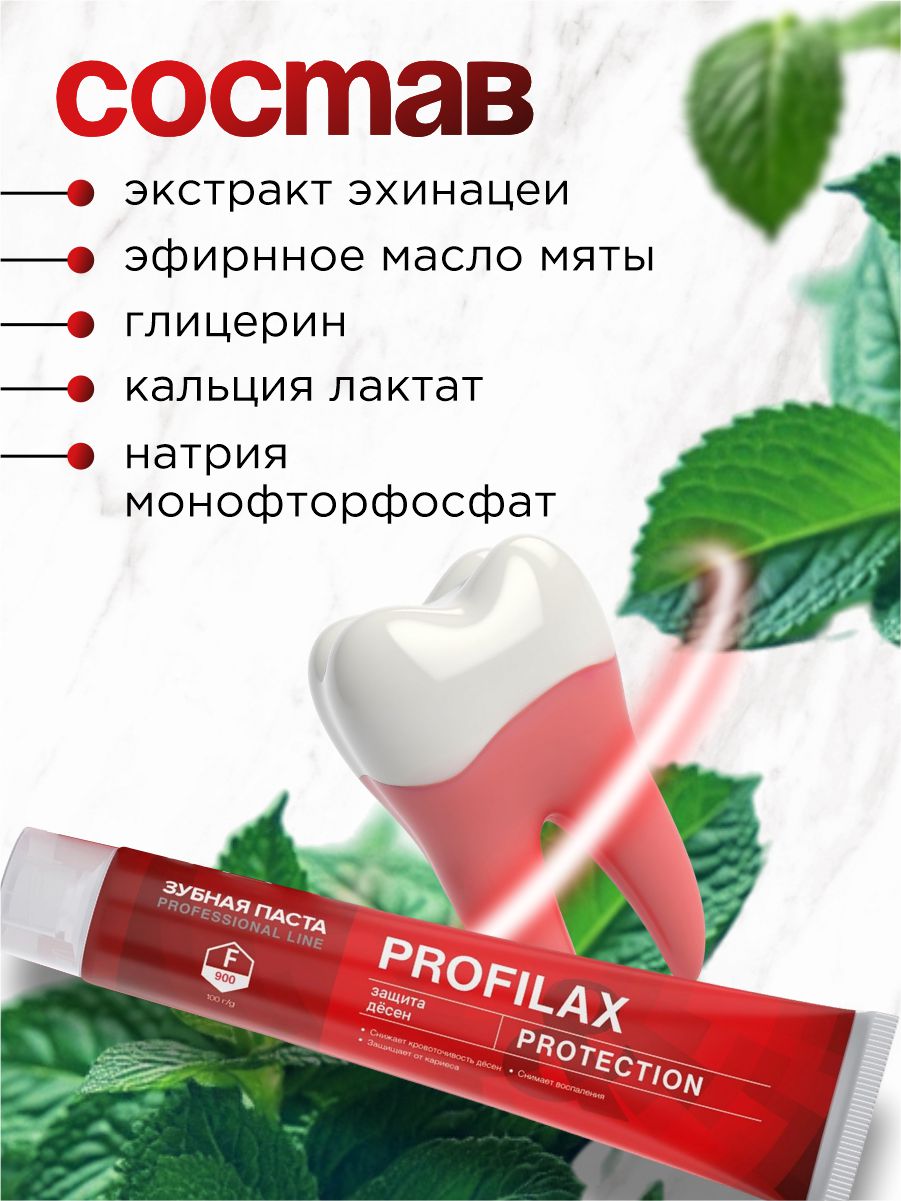 Зубная паста Protection 100г от PROFILAX + 4