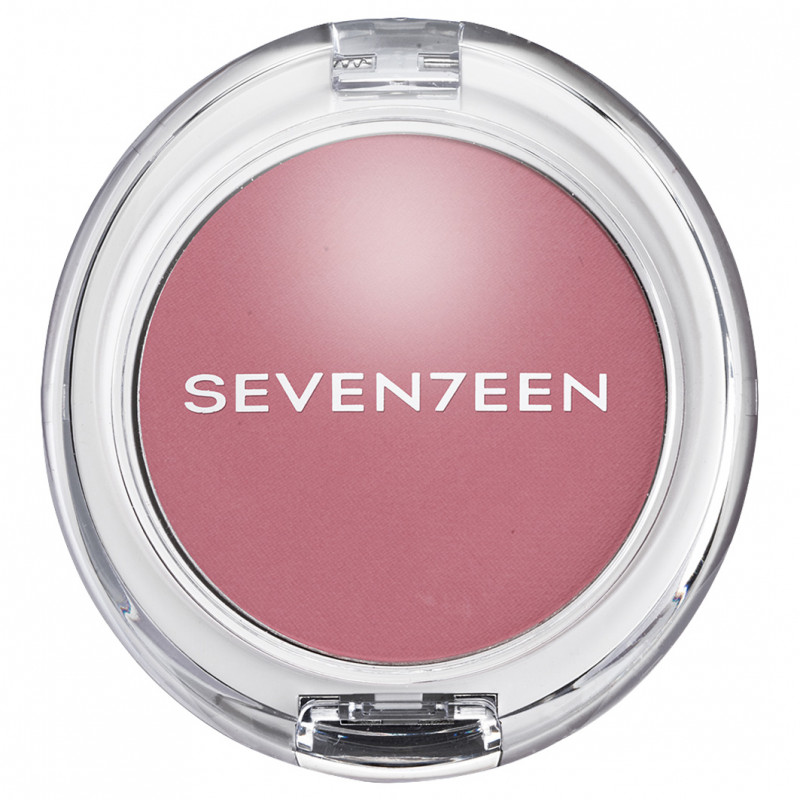 Румяна матовые компактные Natural Matte Silky, тон 04 роза от Seventeen + 1