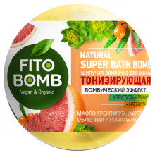 Fito Bomb Шипучая бомбочка для ванны Тонизирующая 110г