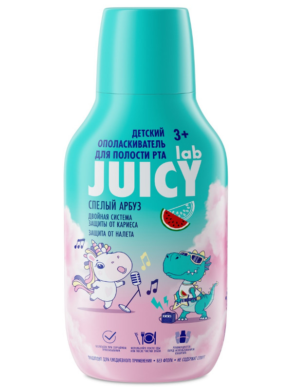 Детский ополаскиватель для полости рта Juicy Lab Арбуз 250мл от Splat + 1