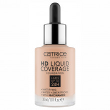 Тональная основа HD Liquid Coverage Foundation, тон 020 Rose Beige / розово-бежевый
