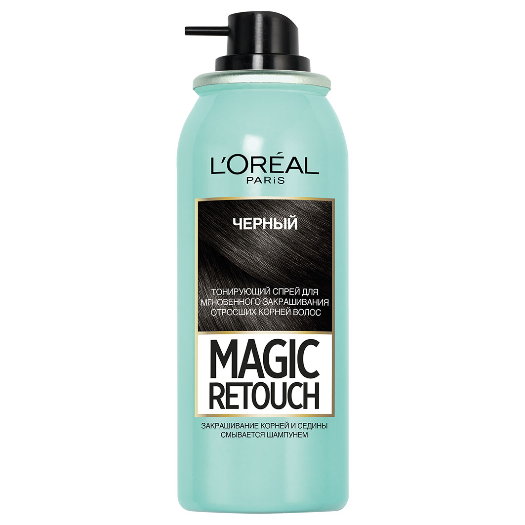 Magic Retouch Тонирующий Спрей, тон 1 черный от L'Oreal Paris + 3