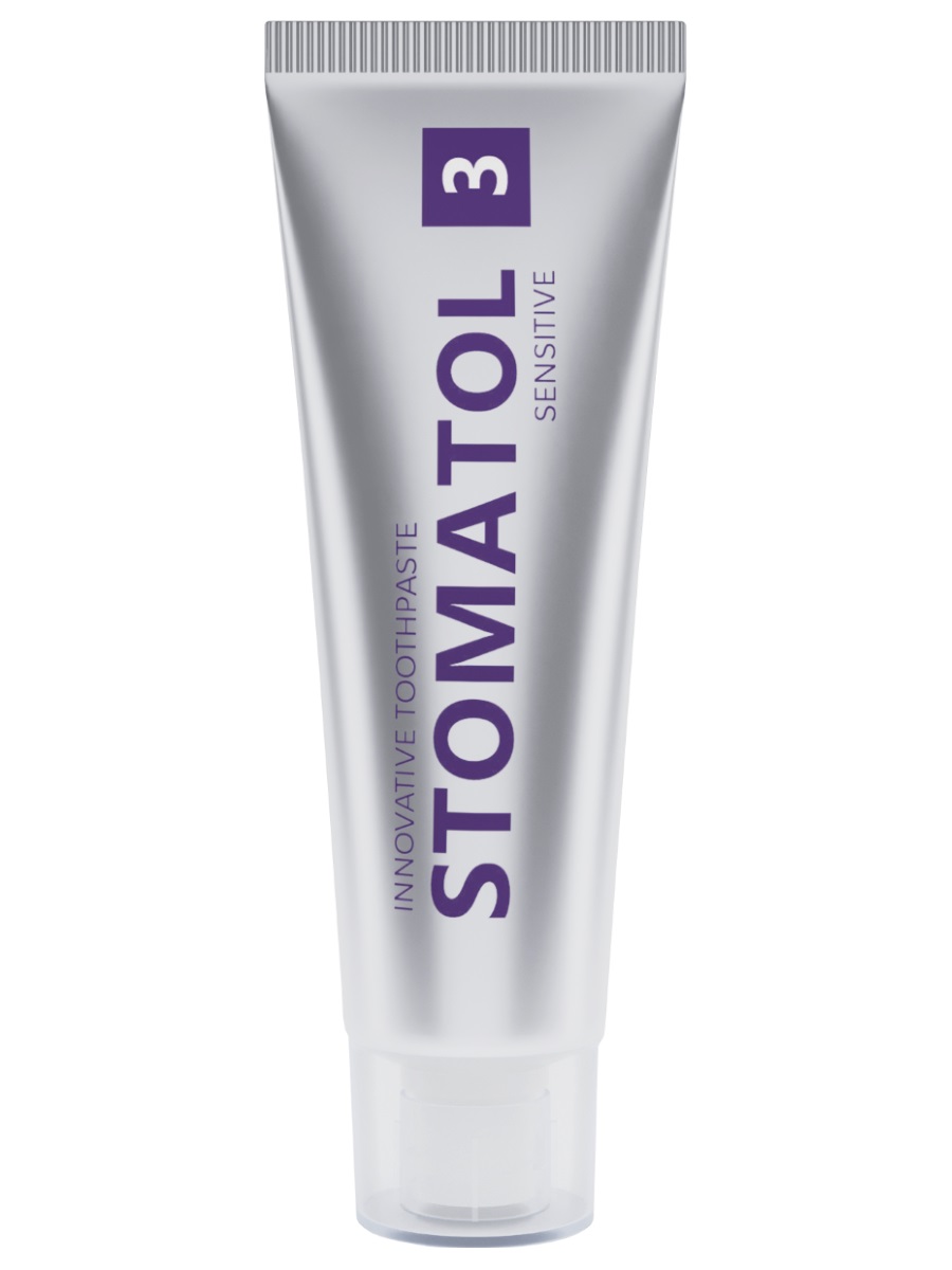 Зубная паста для чувствительных зубов и десен 3 Sensitive 30гр от Stomatol + 2