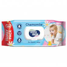 Cалфетки влажные для детей и мам 120шт с клапаном