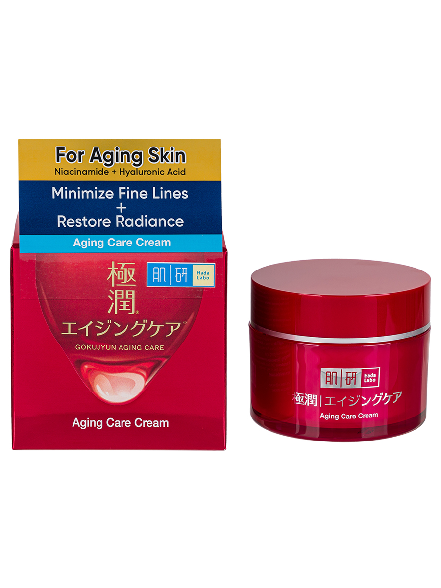 Крем для лица Антивозрастной Aging Care Cream 50г от Hada Labo + 3