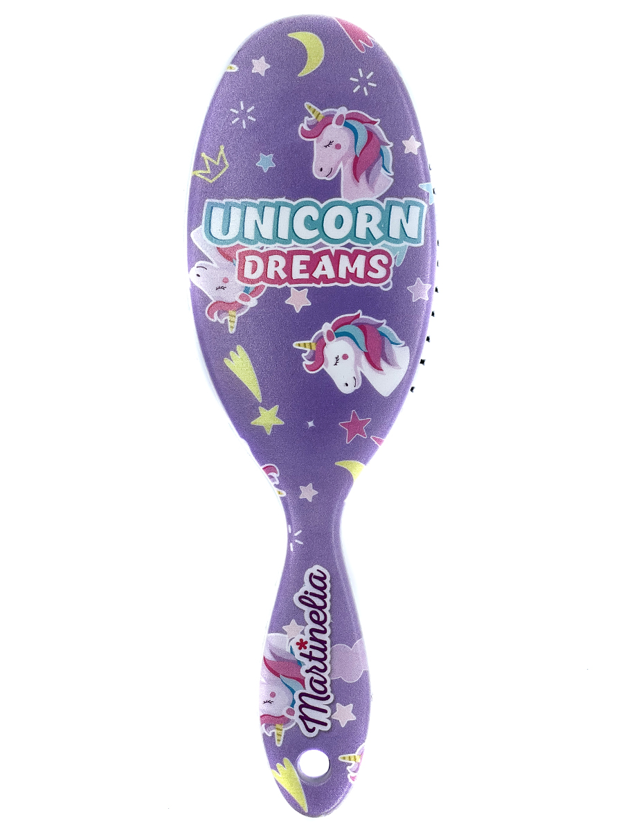 Расческа для волос Unicorn Dream сиреневая от Martinelia + 6
