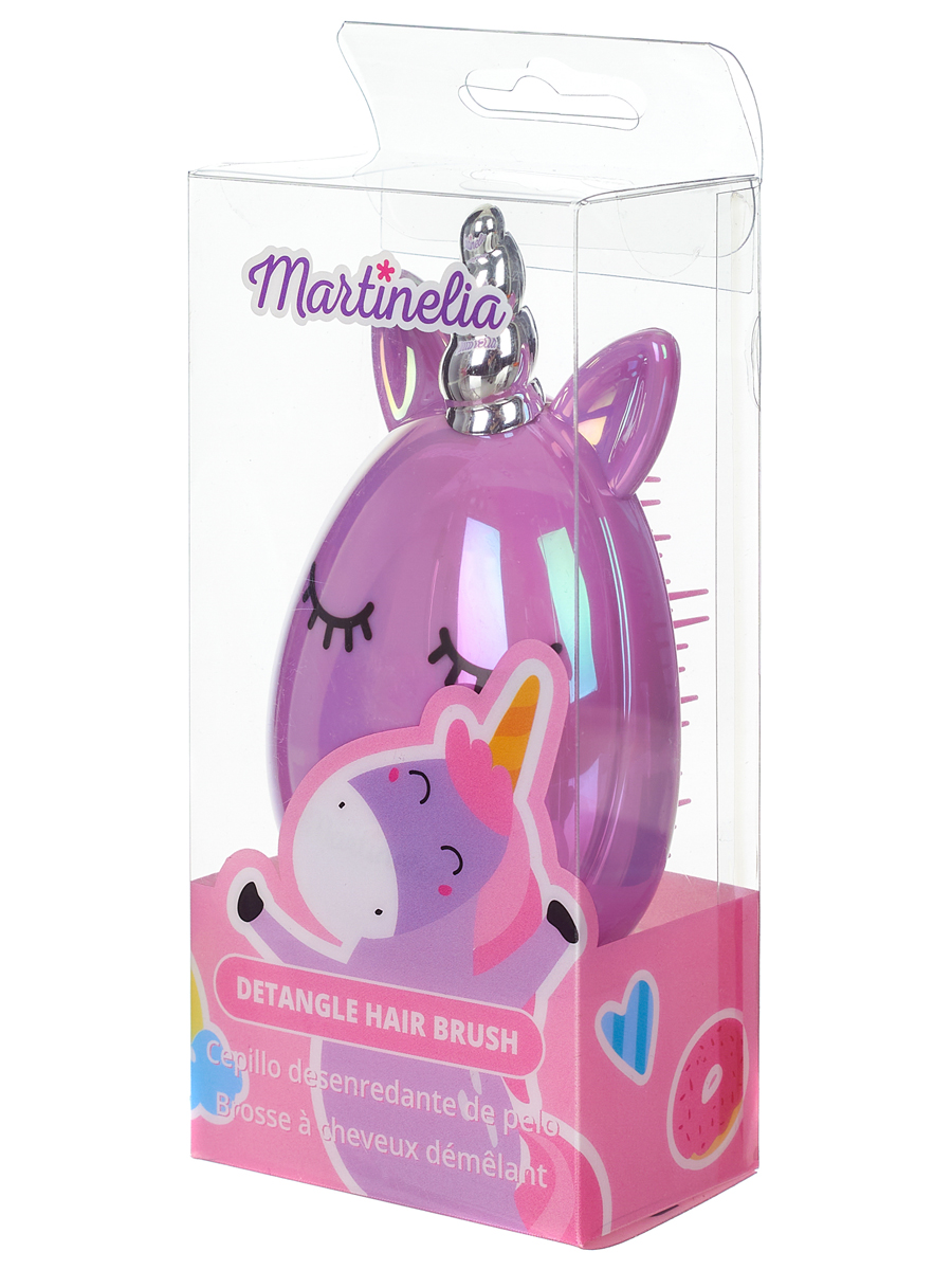 Расческа для волос Единорог сиреневая от Martinelia + 4