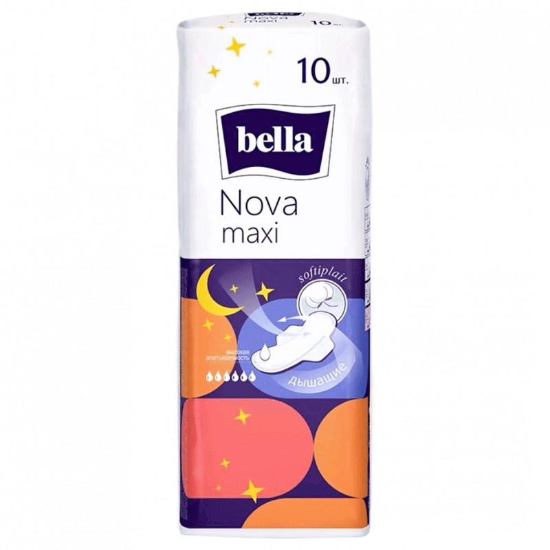 Прокладки Nova Maxi softiplait 10шт от Bella + 1