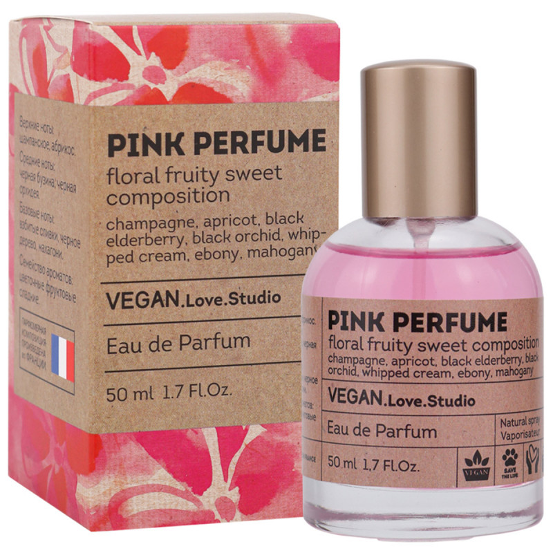 Парфюмерная вода женская Pink Perfume 50мл от VEGAN.Love.Studio + 1