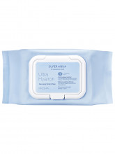 Салфетки для умывания и снятия макияжа Super Aqua Ultra Hyalron 30шт