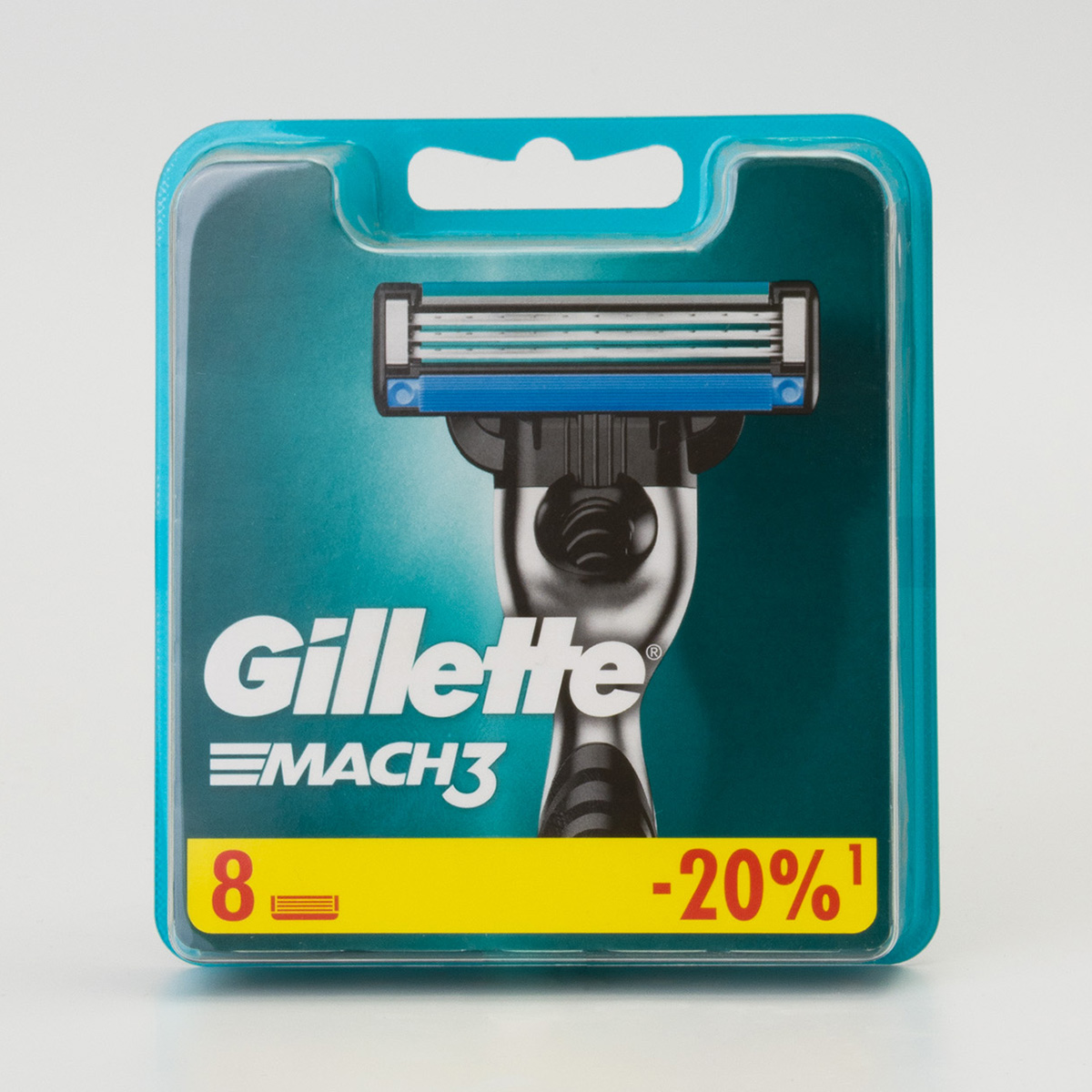 Сменные кассеты Mach3 8шт от Gillette + 2
