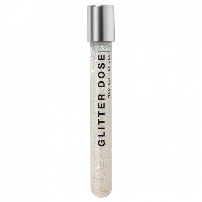 Глиттер на гелевой основе Glitter Dose, тон 01 белый от Influence Beauty + 1
