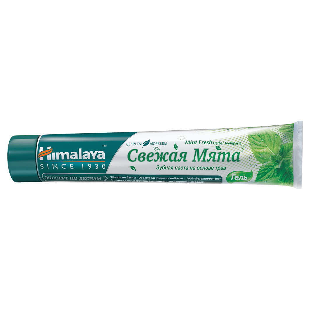 Зубная паста Свежая мята Mint Fresh 75мл от Himalaya Since 1930 + 2