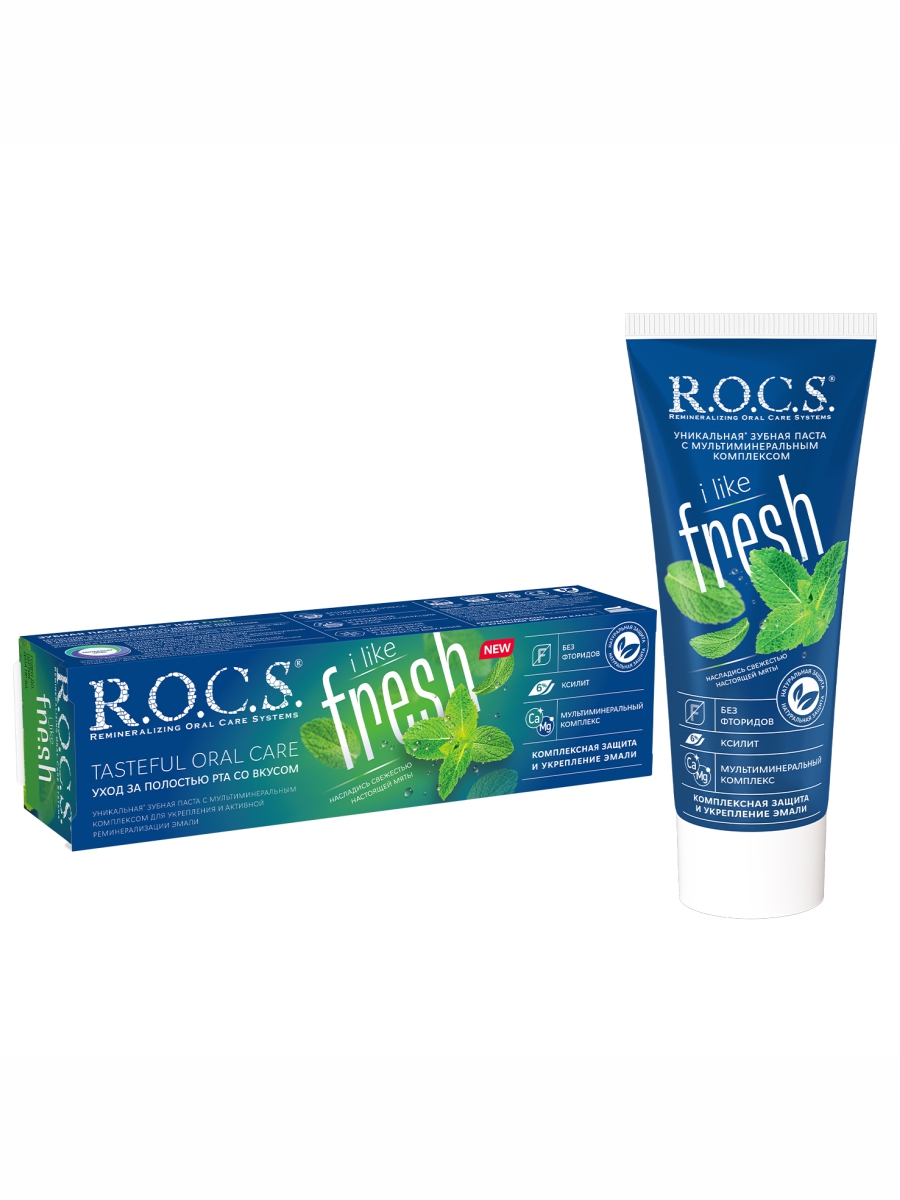 Зубная паста iLike Fresh 74г от R.O.C.S. + 5