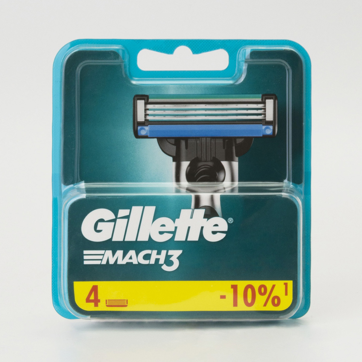 Сменные кассеты Mach3 4шт от Gillette + 2