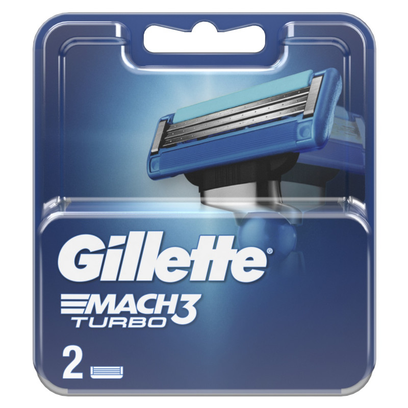 Сменные кассеты Mach3 Turbo 2шт от Gillette + 1