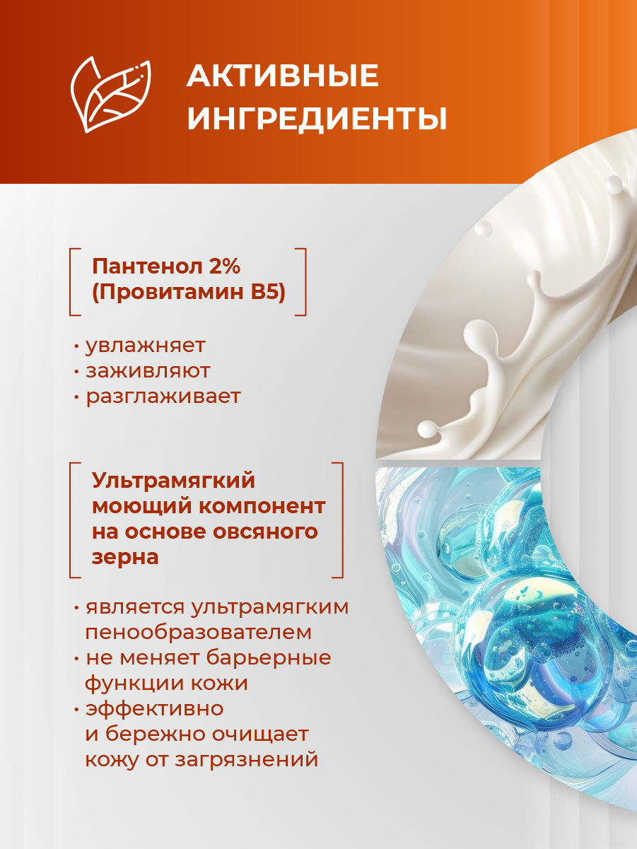Panthenol Пенка для умывания нежная 160мл от Librederm + 4