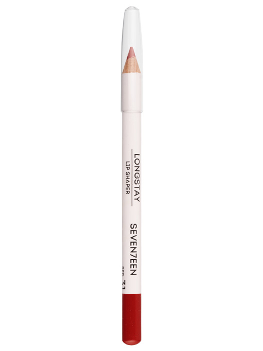 Карандаш для губ устойчивый Longstay, тон 31 red от Seventeen + 2